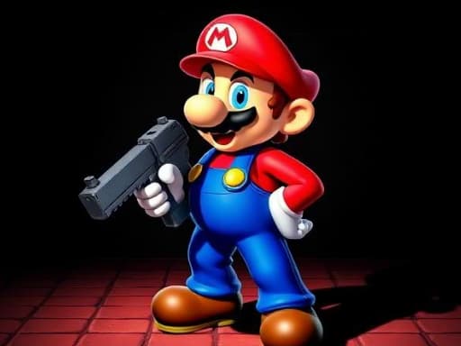 Mario 3D Shooter gameplay