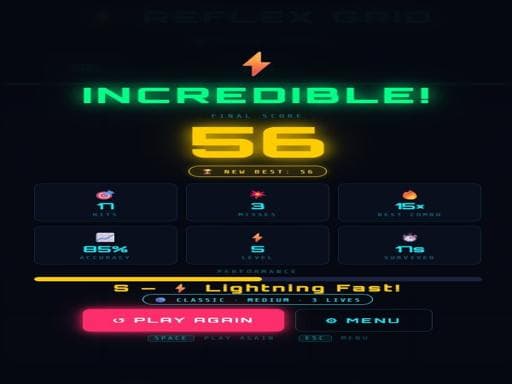Reflex Grid gameplay
