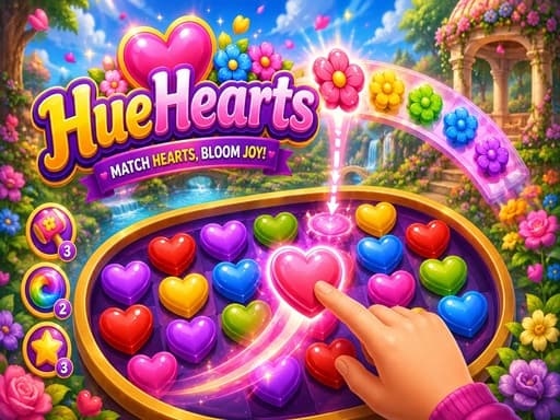 HueHearts gameplay