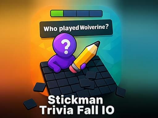Stickman Trivia Fall IO gameplay