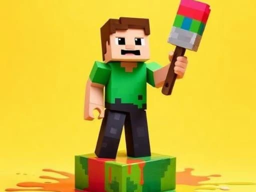 BTS Minecraft Coloring Time gameplay