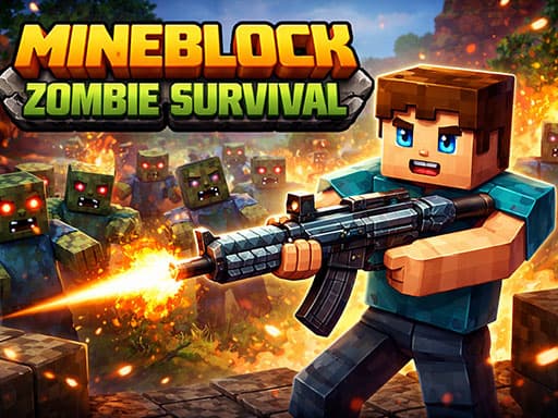 Mineblock Zombie Survival gameplay