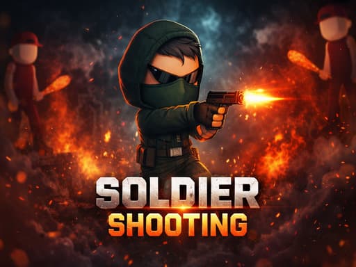 Soldier shooting gameplay