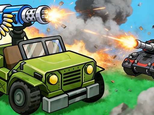 Tank Strike Wasteland Rogue gameplay