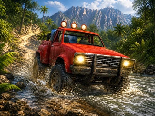 Jungle SUV Offroad Adventure gameplay