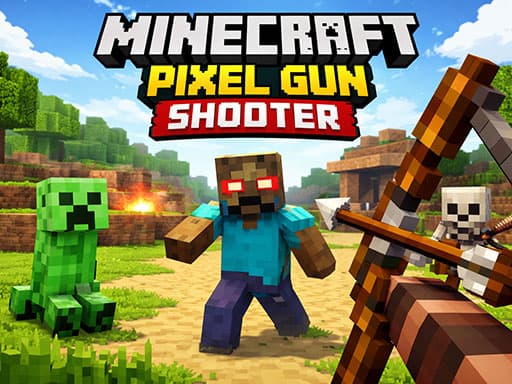 Minecraft Pixel Gun Shooter gameplay