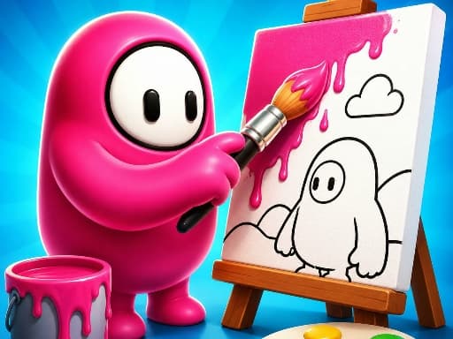 Fall Boys Coloring Book gameplay