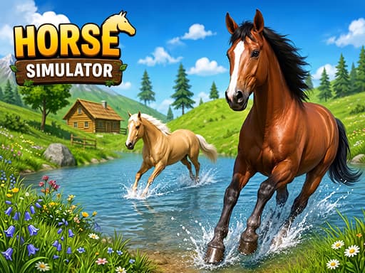 Wild Horse Simulator Racing Games gameplay