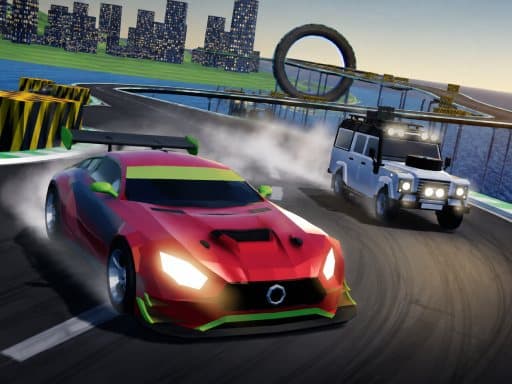 Mega Ramp Stunt Racing 3D gameplay