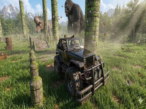 Jungle Jeep Simulator gameplay