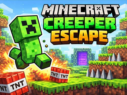 Minecraft Creeper Escape gameplay