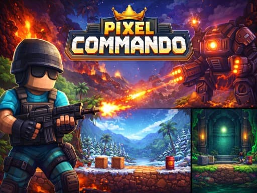 Pixel Commando gameplay