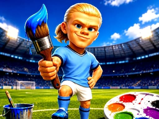 Haaland Coloring Book gameplay